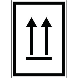   ADR/RID/ADN álló helyzetet jelző nyilak matrica / tábla [20db/ív]