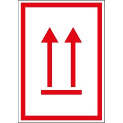   ADR/RID/ADN álló helyzetet jelző nyilak matrica / tábla [20db/ív]