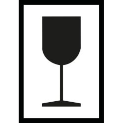   Törékeny, óvatosan kezelendő! matrica / tábla [20db/ív]