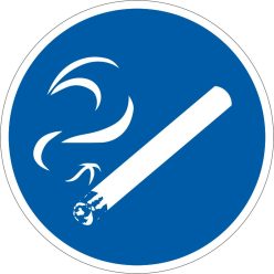 A dohányzás megengedett matrica (piktogram)