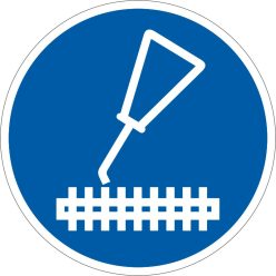 A vágószerkezetet olajozza! matrica (piktogram)