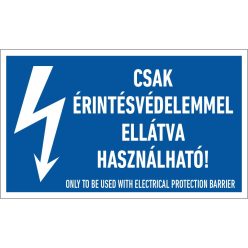   Csak érintésvédelemmel ellátva  használható! matrica [4db/ív]