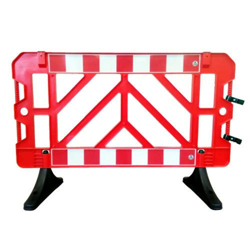 Műanyag biztonsági barikád 1500x1000 mm