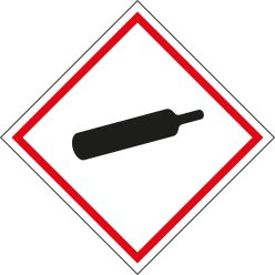   CLP (GHS) piktogram, nyomás alatt lévő gázok matrica [20db/ív]
