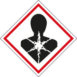   CLP (GHS) piktogram, egészségre veszélyes anyag matrica [20db/ív]