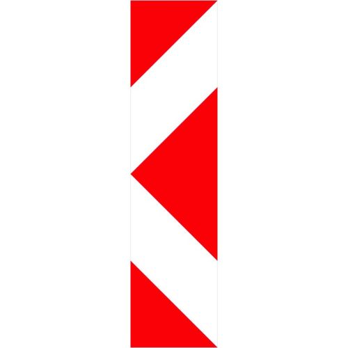 Álló iránytábla (balra) KRESZ közlekedési tábla