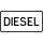 Diesel üzemanyag KRESZ közlekedési tábla
