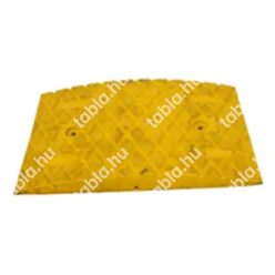 Fekvőrendőr 4 cm-es közelem, sárga