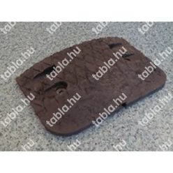 Fekvőrendőr 6 cm-es végelem, fekete