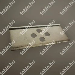   Csőjelölő táblatartó, 140x63 mm, horganyzott lemez, natúr