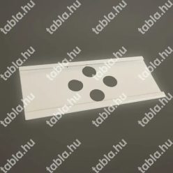   Csőjelölő táblatartó, 140x63 mm, horganyzott lemez, fehér
