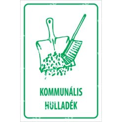 Kommunális hulladék matrica