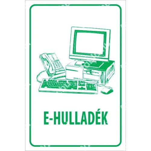 E-hulladék matrica