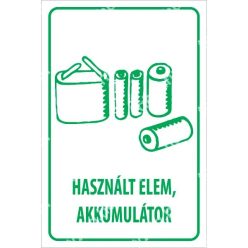 Használt elem, akkumulátor matrica