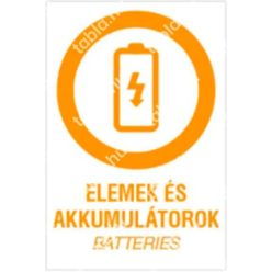 Elemek és akkumulátorok matrica