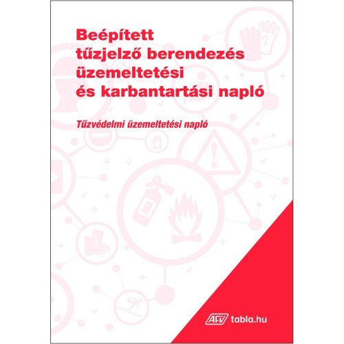 Beépített tűzjelző készülék üzemeltetési napló