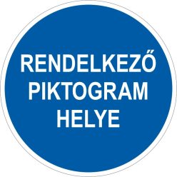   Rendelkező jelzés padlójelölő (választható piktogram vagy szöveg) 300 mm