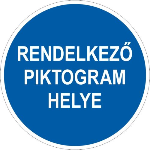 Rendelkező jelzés padlójelölő (választható piktogram vagy szöveg) 300 mm