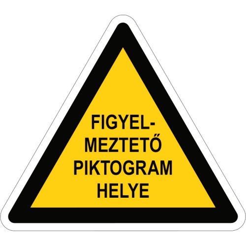 Figyelmeztető jelzés padlójelölő (választható piktogram vagy szöveg) 300 mm