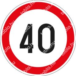 40 km/h matrica