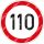 110 km/h matrica