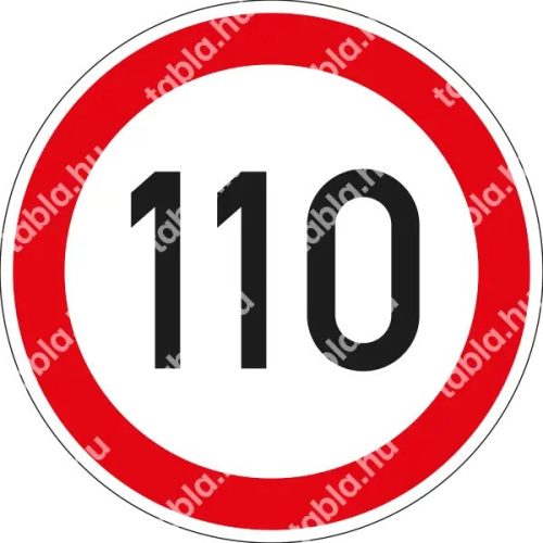 110 km/h matrica