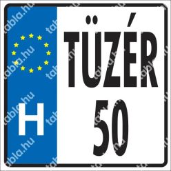   Vicces névtábla egyedi felirattal, fehér alapon fekete matrica / tábla