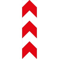 Anyaga 1,5 mm vastagságú horganyzott lemezre kasírozott EGP (1. fóliaosztályú) mikroprizmás fényviss