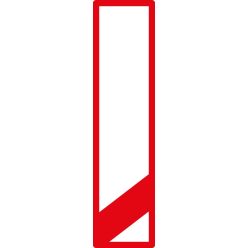 Anyaga 1,5 mm vastagságú horganyzott lemezre kasírozott EGP (1. fóliaosztályú) mikroprizmás fényviss