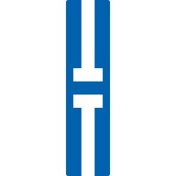 Anyaga 1,5 mm vastagságú horganyzott lemezre kasírozott EGP (1. fóliaosztályú) mikroprizmás fényviss