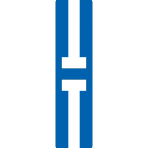 Anyaga 1,5 mm vastagságú horganyzott lemezre kasírozott EGP (1. fóliaosztályú) mikroprizmás fényviss