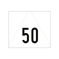 Anyaga 1,5 mm vastagságú horganyzott lemezre kasírozott EGP (1. fóliaosztályú) mikroprizmás fényviss
