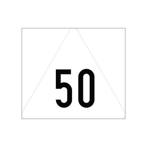 Anyaga 1,5 mm vastagságú horganyzott lemezre kasírozott EGP (1. fóliaosztályú) mikroprizmás fényviss
