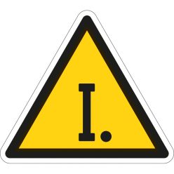A tűzveszélyességi fokozat matrica (piktogram)