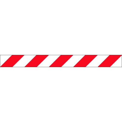 Veszélyt jelző csík (vörös/fehér)