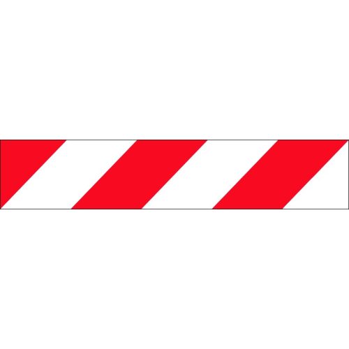 Veszélyt jelző csík (vörös/fehér)