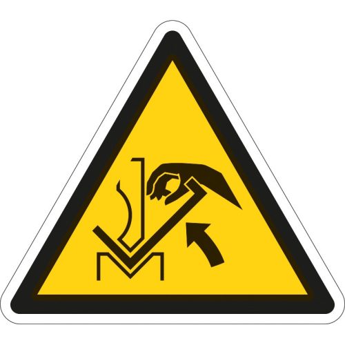 A kéz beszorulásának veszélye matrica (ISO 7010-W031 piktogram) 20 mm [20db/ív]