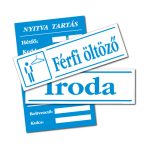Kék-fehér magyar nyelvű táblák